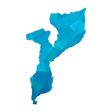 recommend clip art: Map of Mozambique - Blue Geometric Rumpled Triangular , Polygonal Design For Your. Vector illustration eps 10.	
                    