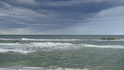 Storm clouds over the Polish sea
