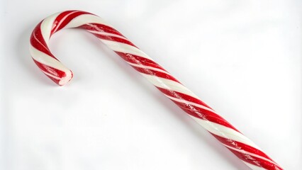 Fototapeta premium Candy cane with red and white stripes