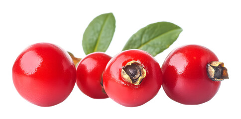 Wolfberry fruit on a transparent background. isolated background.