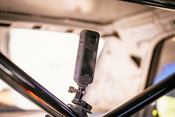 Action cam in the car