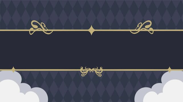 background with royal frame, for intro, presentation title and other