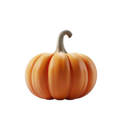 Frosted glass pumpkin decoration on a white background showcasing fall elegance