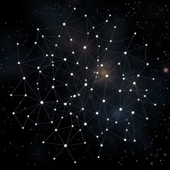 Fototapeta premium Stellar Network - Constellation of Nodes