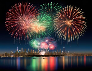 Fototapeta premium fireworks in the night sky