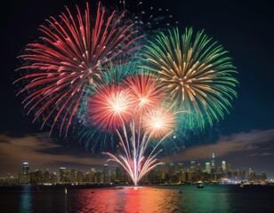 Fototapeta premium fireworks in the night sky