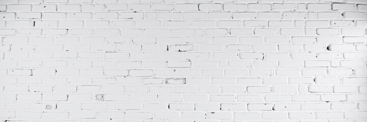 Fototapeta premium White brick wall background with a clean and minimalistic design, perfect for adding a modern touch to any project, interior, rough, neutral