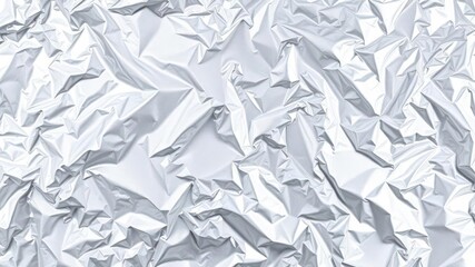 Shiny silver foil texture with elegant crumpled surface, smooth, texture