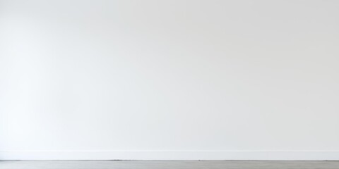 Smooth and pristine white wall texture with subtle imperfections, empty, abstract