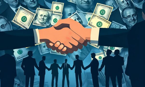business people shaking hands