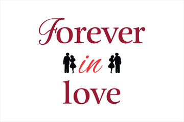 Forever In Love Simple Typography