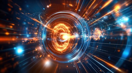 Obraz premium Abstract Energy Fusion Concept 