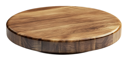 Wooden round podium on a transparent background. isolated background.