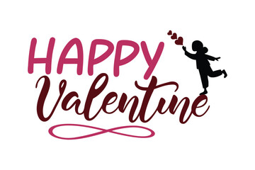 Semple Typography Victor Design happy valentine