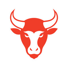 bull logo on a white background 