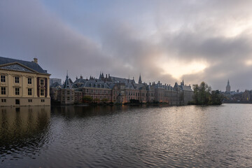 Naklejka premium November 5, 2024. The Hague, The Netherlands. Dutch Gouverment building.