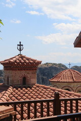 Roof of Monastery in Greece