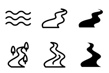 river icon set