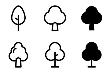 tree icon set