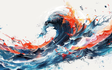 The classical traditional Chinese element wave texture art background