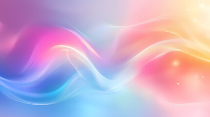 Fototapeta premium Abstract iridescent light reflection, generative ai. Luminescent. Illustration