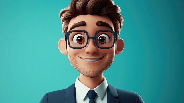 Confident young businessman smiling and engaging directly with the camera ideal for corporate profiles or professional branding