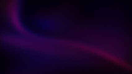 Deep abstract gradient with rich purple, blue, and magenta hues flowing in a soft, blurred pattern, accentuated by a subtle grainy texture, ideal for artistic backdrops