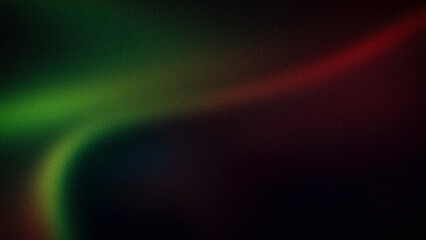 Dynamic abstract gradient blending green, red, and dark hues with a soft wave pattern and a grainy texture, creating a vibrant and artistic backdrop