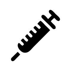 Black syringe icon 