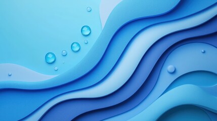 Fototapeta premium Blue gradient background with subtle shading, adding elegance to presentation slides.