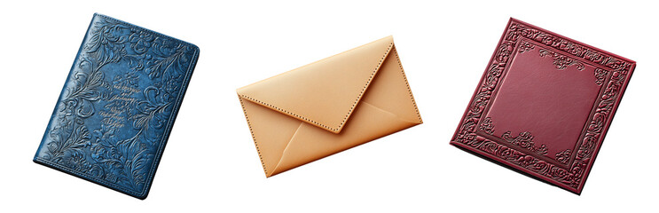 Fototapeta premium PNG Elegant Leather Accessories for Daily Use. Isolated on transparent background