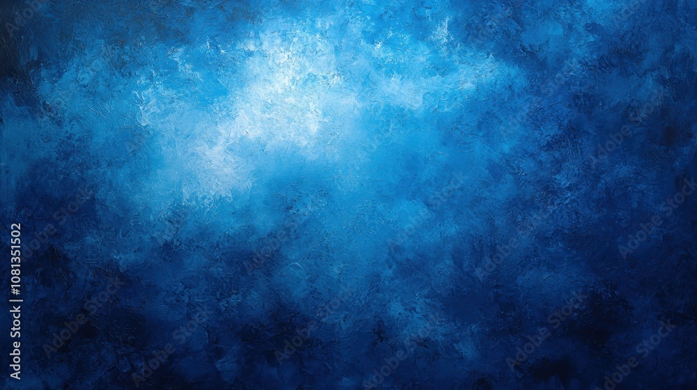 Wall mural soft royal blue background with a light vignette effect, drawing focus to the center.