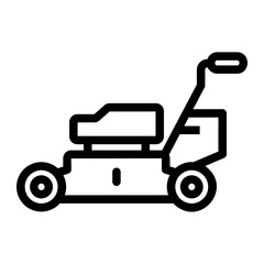 lawnmower Line Icon