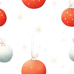 Seamless pattern with festive branches and leaves, suitable for holiday decor and seasonal designs.