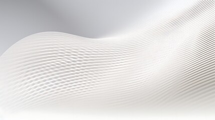 Abstract White Curved Lines with a 3D Effect