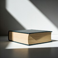 Old book illuminated by natural light