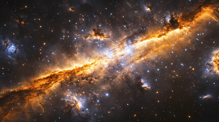 Obraz premium Abstract space galaxy milky way nebula background.generative ai. Nebula. Illustration