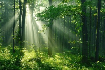 Fototapeta premium morning in the forest