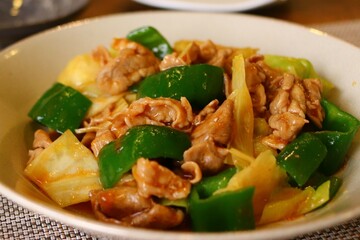 豚肉ピーマン炒め
