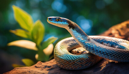 Fototapeta premium Close-Up of a Snake