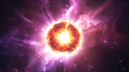 Obraz premium Colorful space galaxy, supernova nebula background. Nebula. Illustration