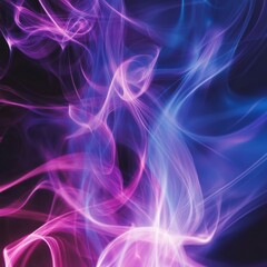 Obraz premium Abstract light trails with soft pink and lavender hues, glowing softly in a dark background, magical and enchanting
