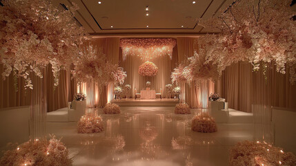 Obraz premium Festive interior of the reception hall