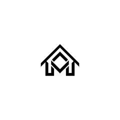 Letter M real estate logo