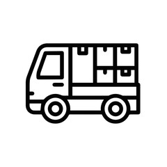 Truck icon symbol vector illustration
