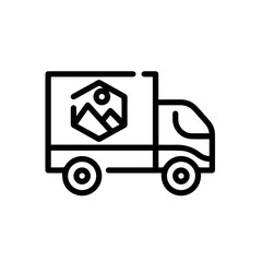 Truck icon symbol vector illustration
