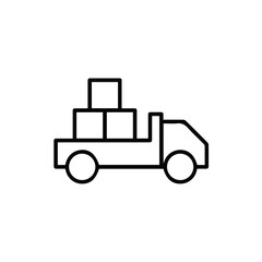 Truck icon symbol vector illustration
