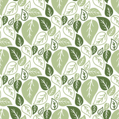 seamless pattern with leaves