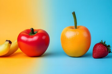 Healthy Vegetables and Fruits. Generative AI