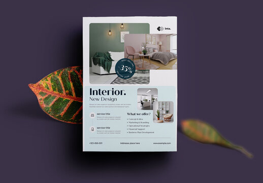 Minimalist Interior Design Flyer Template